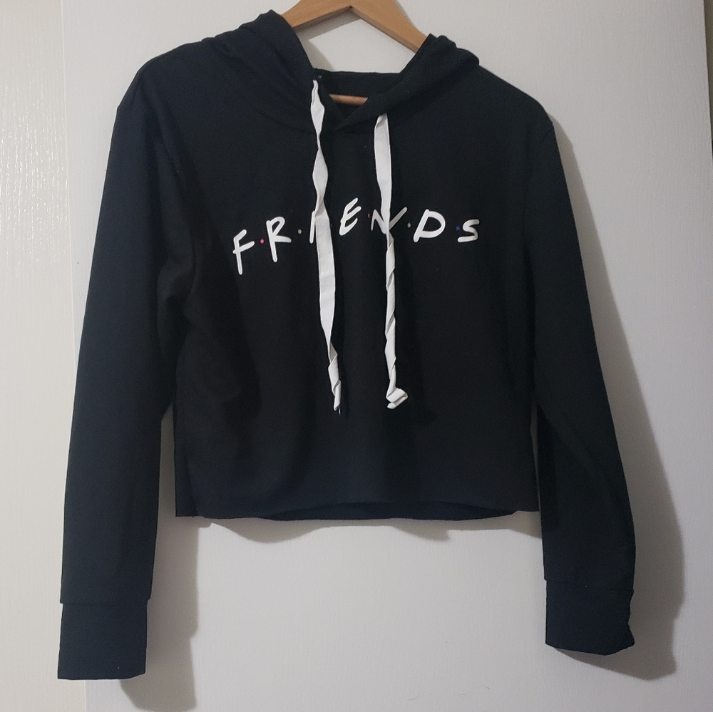 Friends cropped hoodie sweater